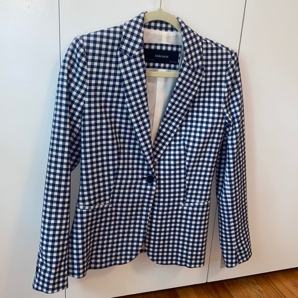 Zara Blazer- Size Small. Navy and White. Tags On! - Picture 1 of 4